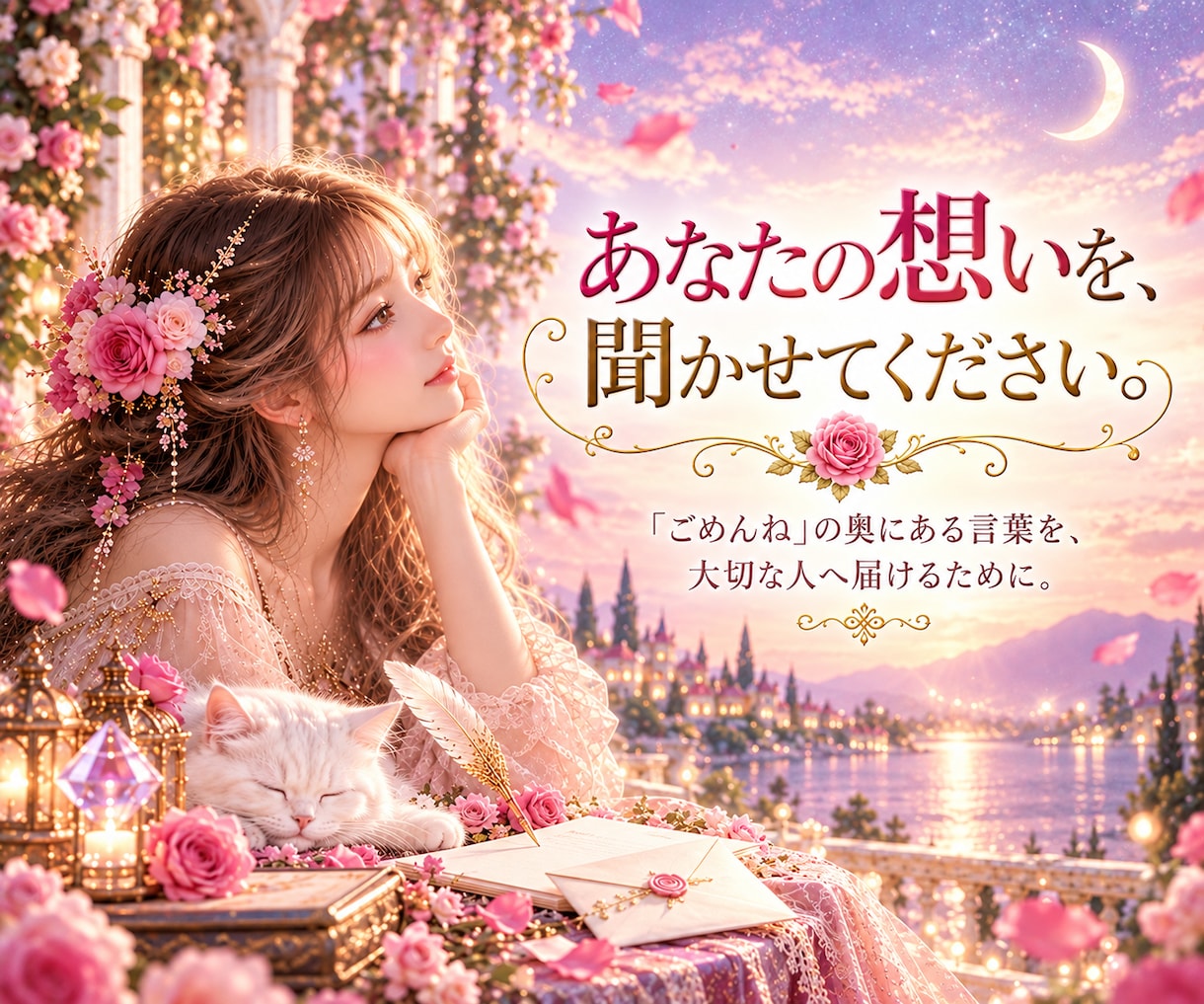 謝りたい気持ちを大切な人へ届く言葉に整えます 言えなかった想いを整理し、あなたらしい言葉へ丁寧に整えます イメージ6