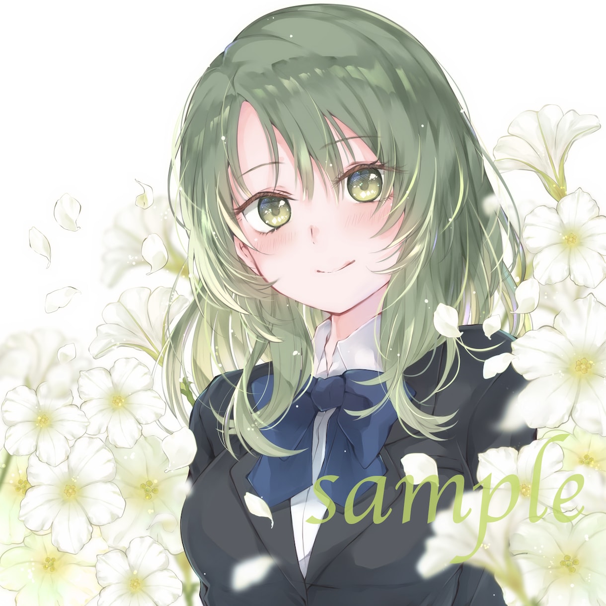 可愛い女の子キャラクターのアイコン描きます 【SNSやLINEのアイコンなど】 イメージ1
