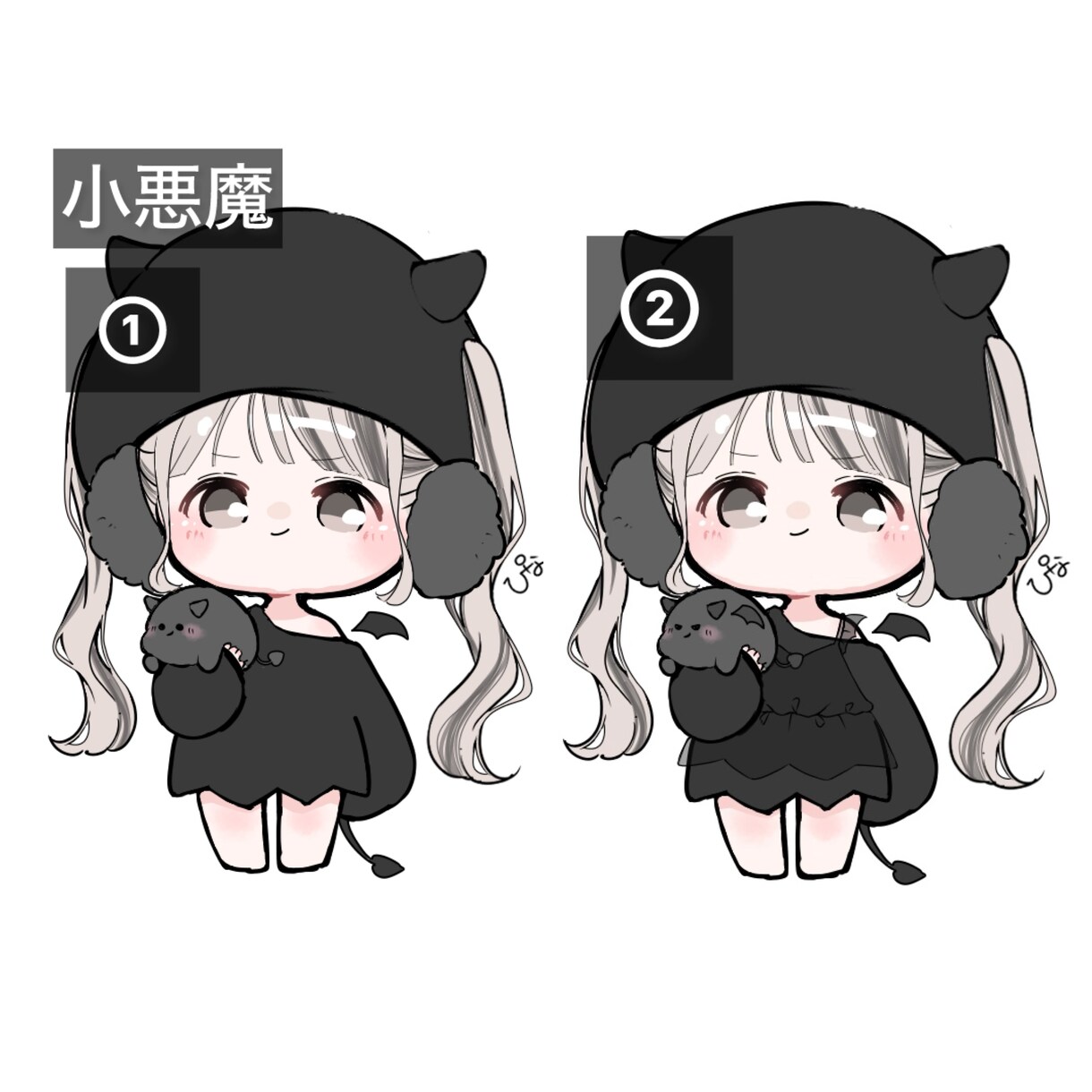 動物帽子のミニキャラ量産イラスト描きます オプションでさらにオリジナリティ出せます イメージ8