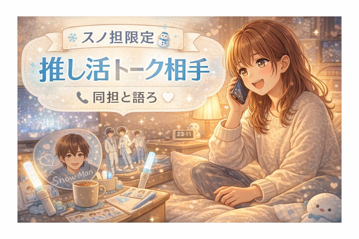 Snow Man好き|推し活トーク相手になります ⛄Snow Man好きのための雑談通話⛄ イメージ1