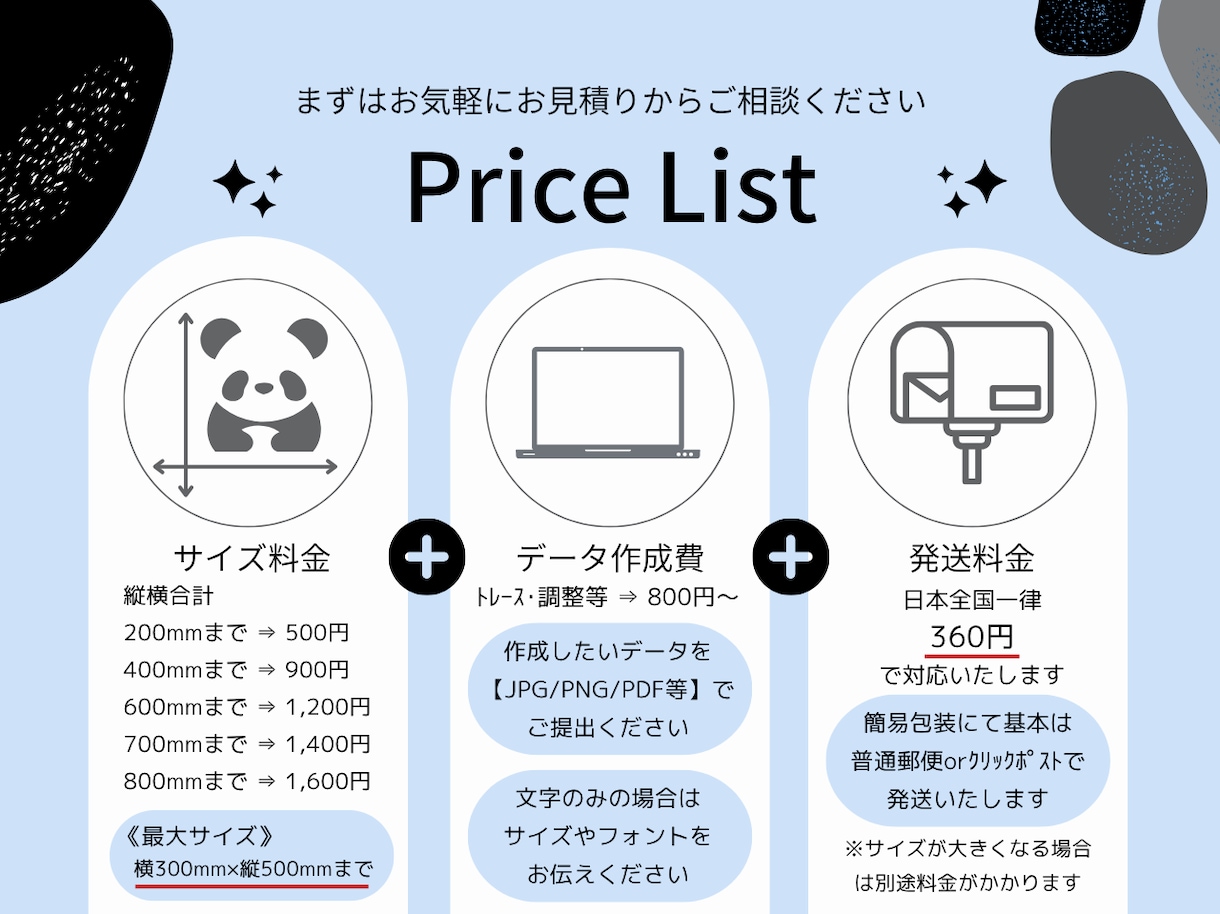 オリジナルのカッティングステッカーを作成します お好きな文字やロゴで作成！小さいサイズから注文可能です イメージ5