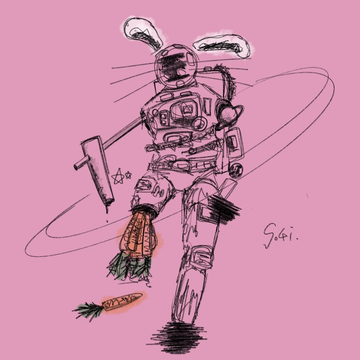 独特な画風でオリジナルのイラストを描きます 不思議な発想力で不思議な絵を描いてます イメージ10