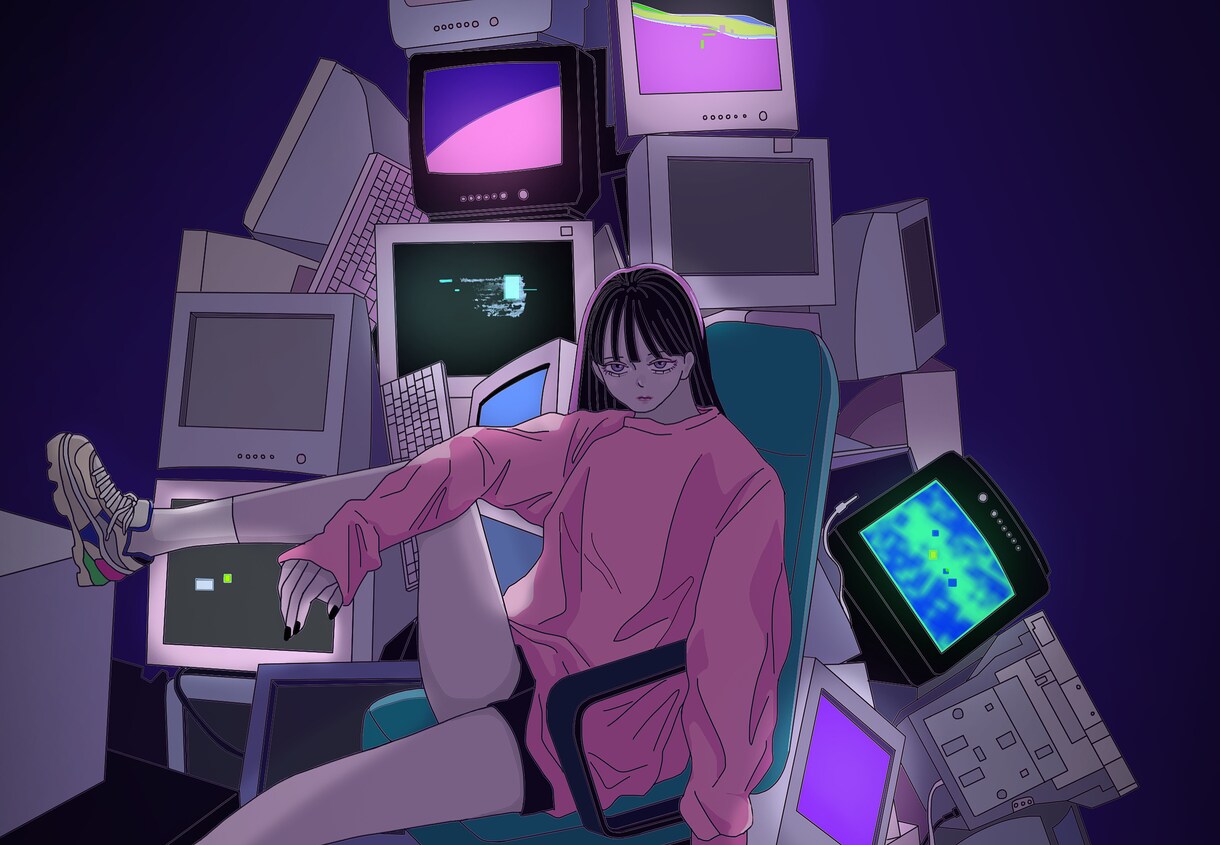 用途多数　ご希望のイラスト描きます 低コスト高クオリティ、エモい系お洒落な色遣いをお求めの方 イメージ3