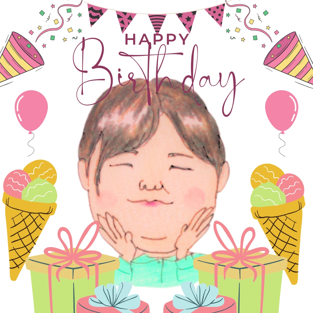 LINEで動く！似顔絵記念日メッセージ作ります 誕生日プレゼントしてそのままアイコンにも◎ イメージ2