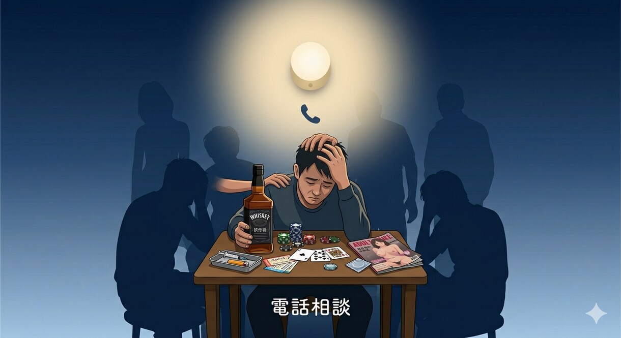 衝動的に行動する事をやめたい気持ちを電話で支えます 誰にも言えない不安をそっと受け止めます イメージ2