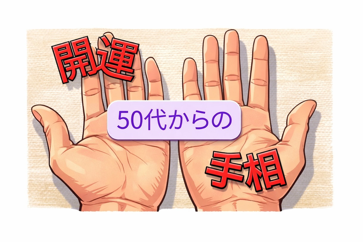50代以上の方に寄り添い手相鑑定します 手相で自分を知り、人生の選択肢を増やしませんか？ イメージ1