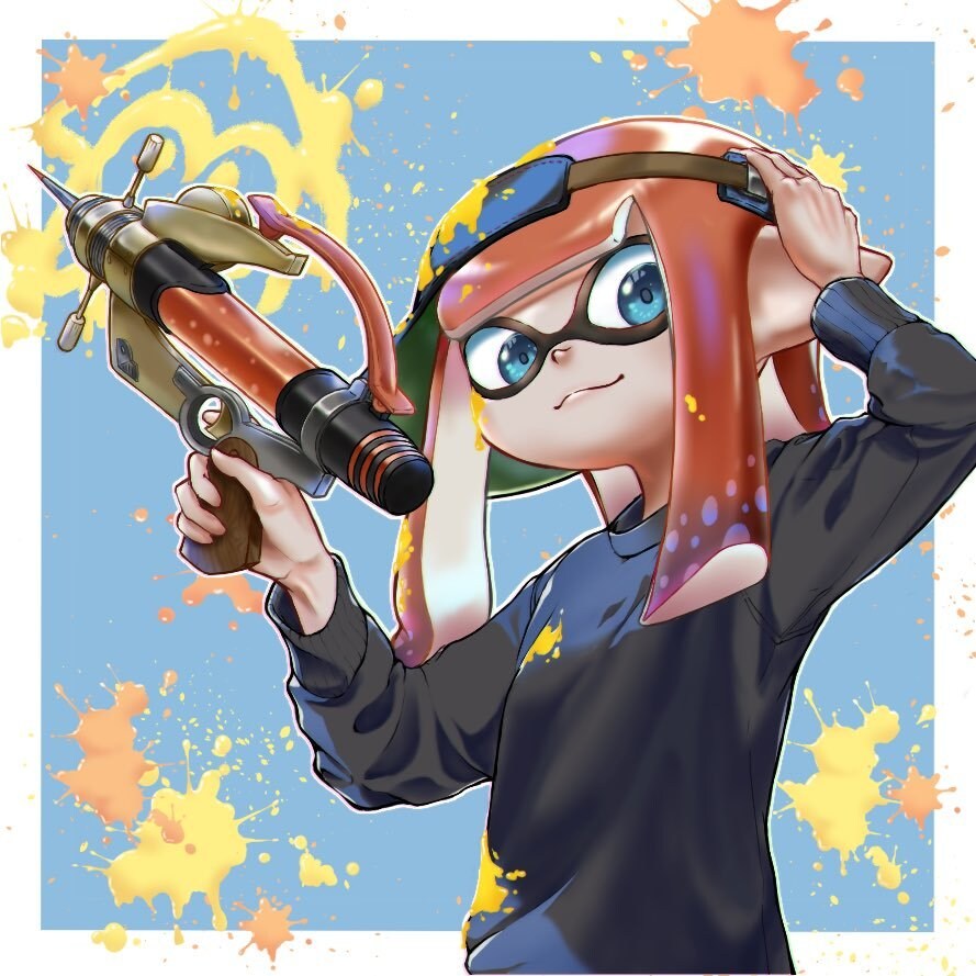 ラフ提案付き　某ゲーム風SNSアイコン作成します 指定の武器とギアでアイコンを描きます イメージ2