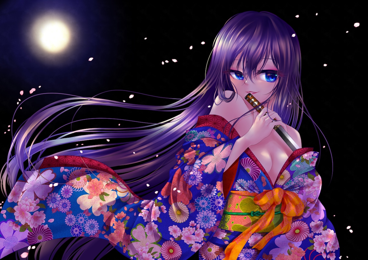 着物・和風のオリジナルイラスト描きます 着物・和風なキャラ、イラストをお求めの方、こちらへどうぞ！ イメージ2