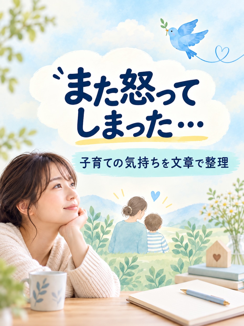文章で相談｜子育ての悩みを整理します 怒り・後悔・疲れを文章で一緒に整理します イメージ1