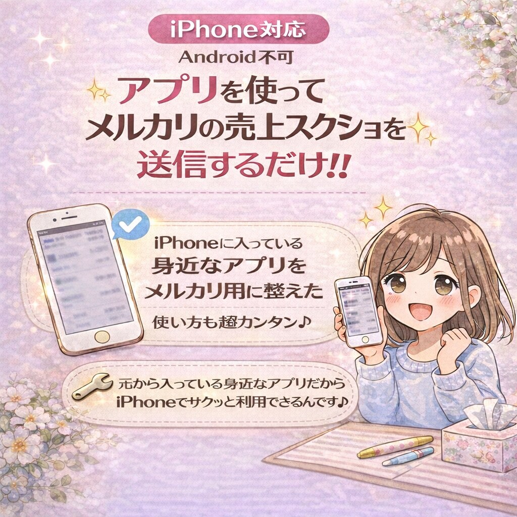 メルカリの売上入力をスクショで管理できます メルカリ売上入力から卒業！スクショ送信だけで管理できるツール イメージ6