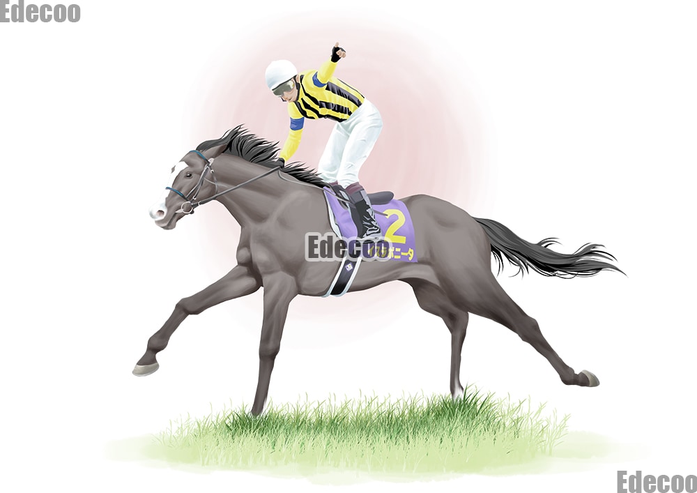 競馬のイラスト何でも制作します 好きな馬、好きな騎手、好きなレース、どんな依頼でも制作OK！ イメージ6