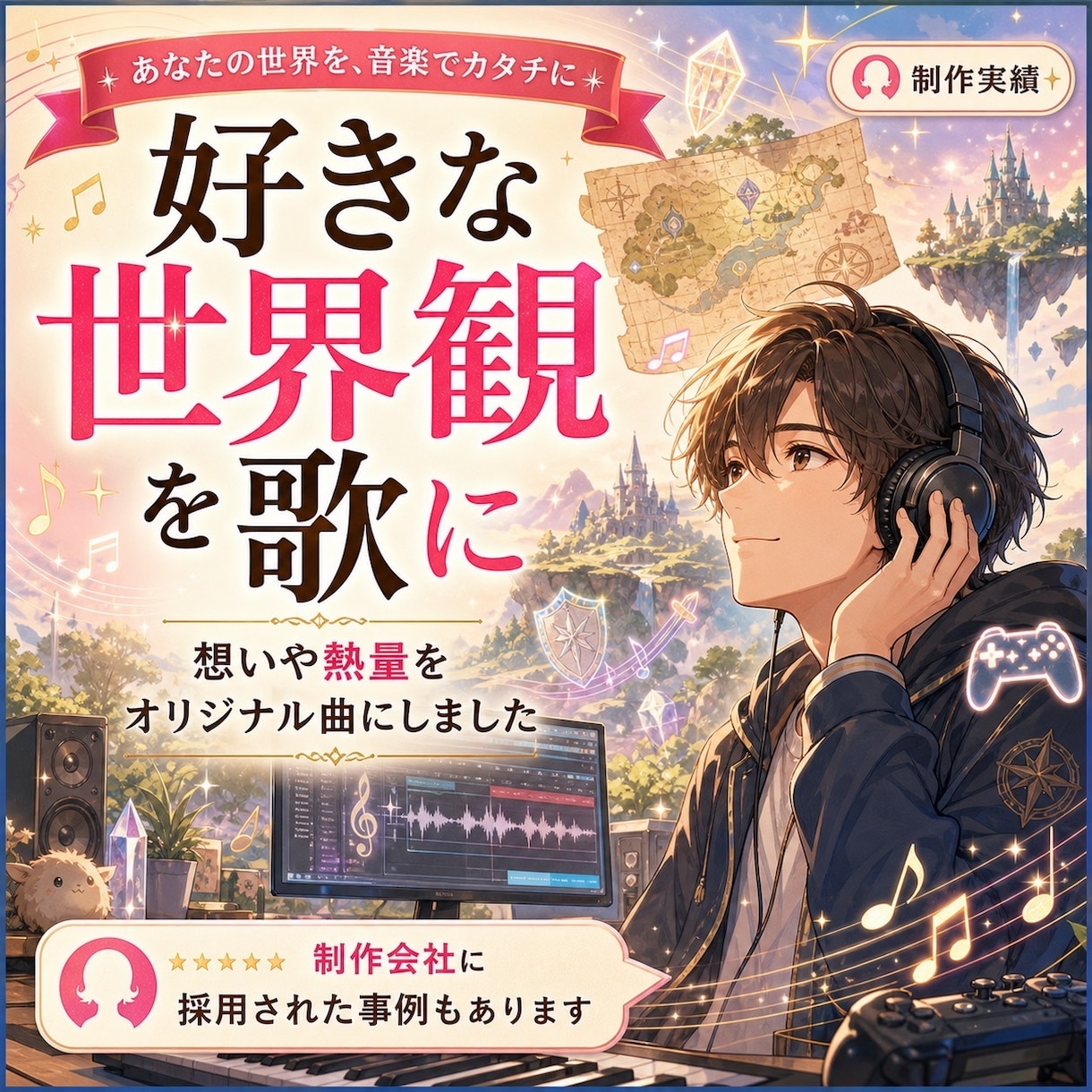 プロも使うAIでオリジナルソング、音楽を作ります 誕生日・結婚式・世界に１つしかないあなただけの歌を作ります！ イメージ6