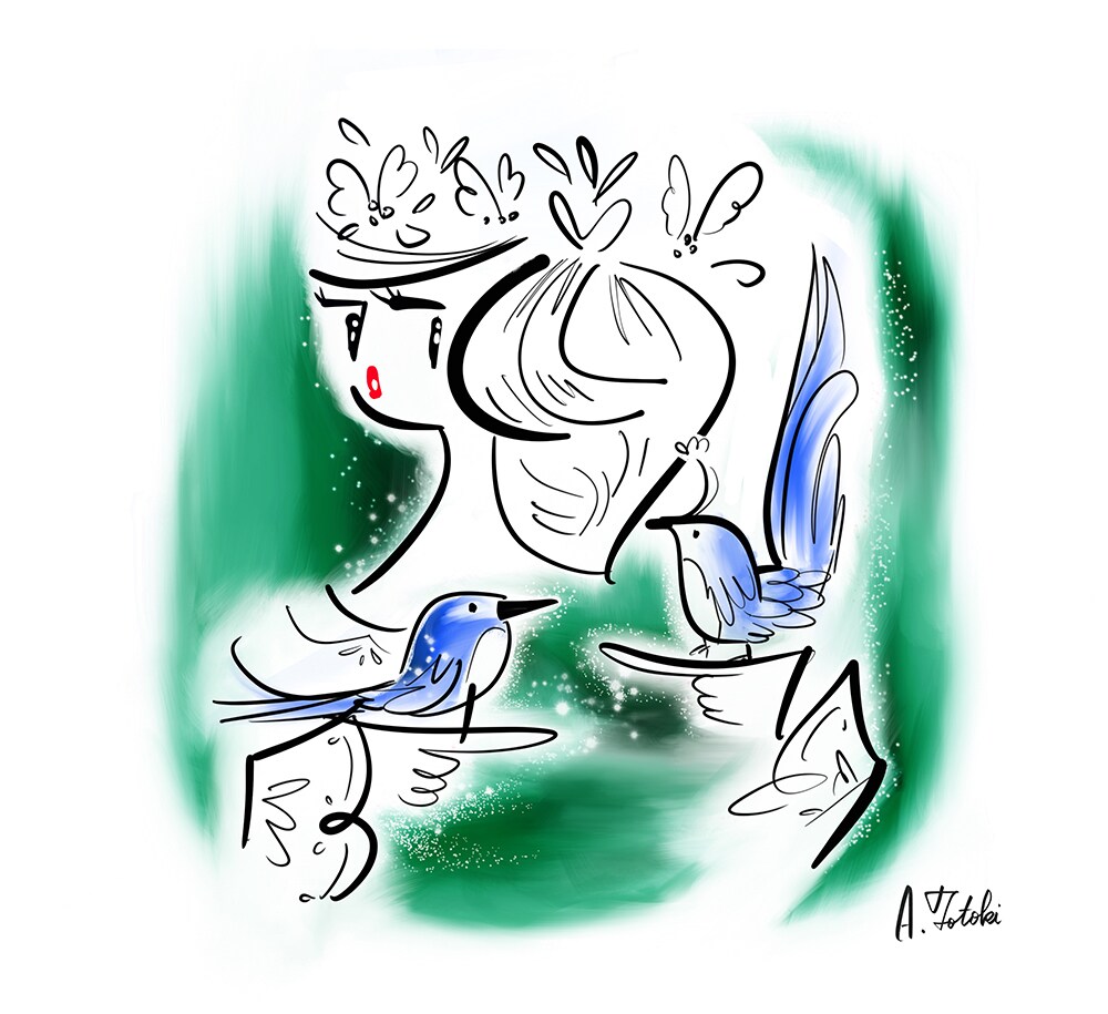 上半身/かわいいお洒落な人物イラスト描きます 外国風手書き線画、滑らかなペン画で目を引く挿絵にオススメ イメージ8