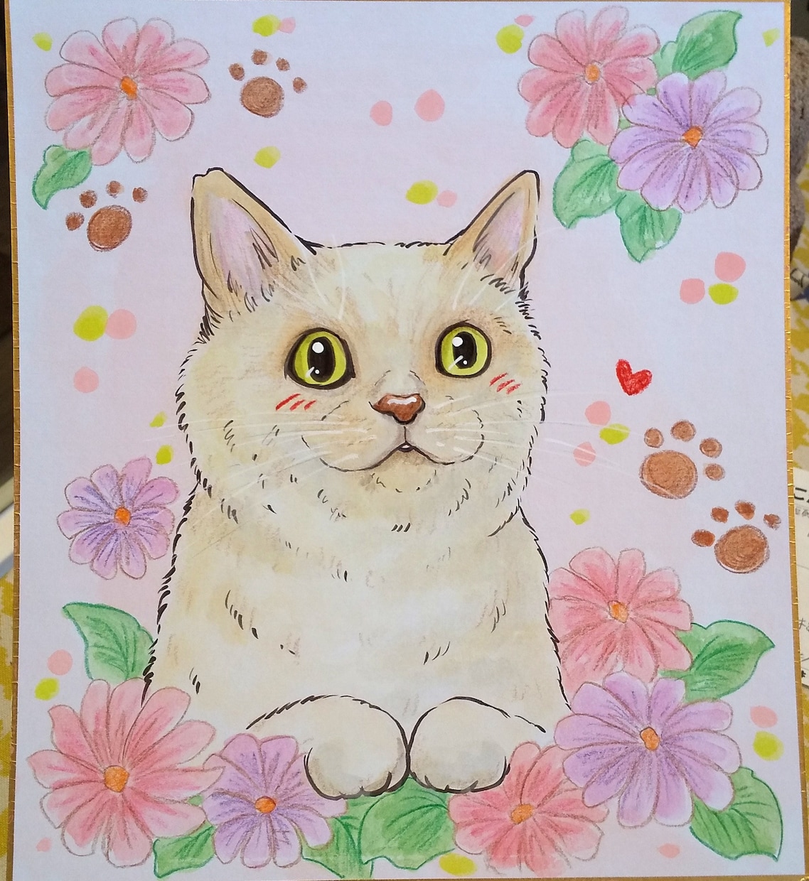 プロが制作☆可愛いペットの似顔絵をお描きします 世界で1枚の手描き似顔絵！自宅用、プレゼント用に！《送料込》 イメージ5
