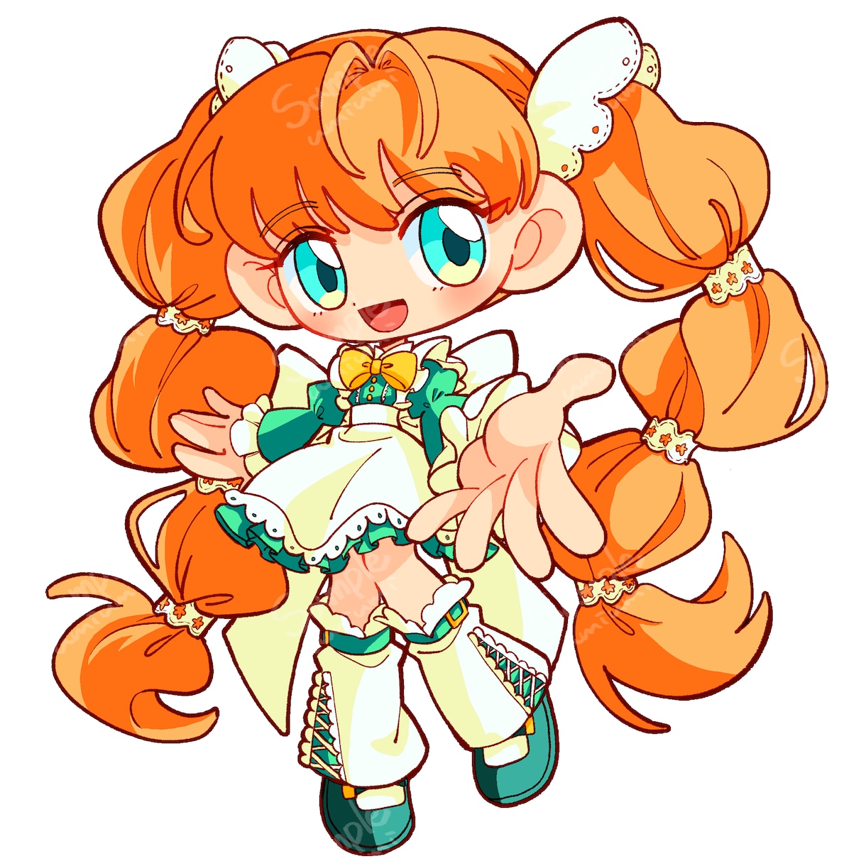ポップでかわいいSDイラストをお届けします SDキャラの全身イラストです。アイコンやグッズなど！ イメージ2