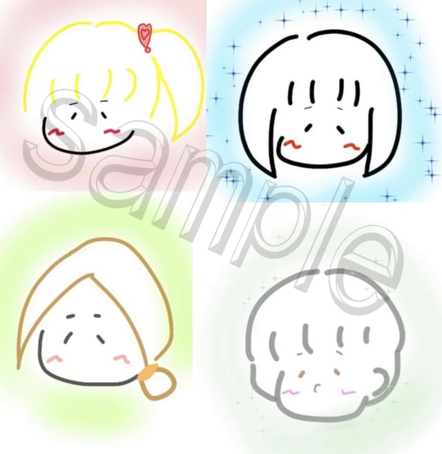 SNS用のやさしい似顔絵アイコンを制作します 見るたびにほっこりSNS用のかわいい似顔絵アイコンを描きます イメージ1