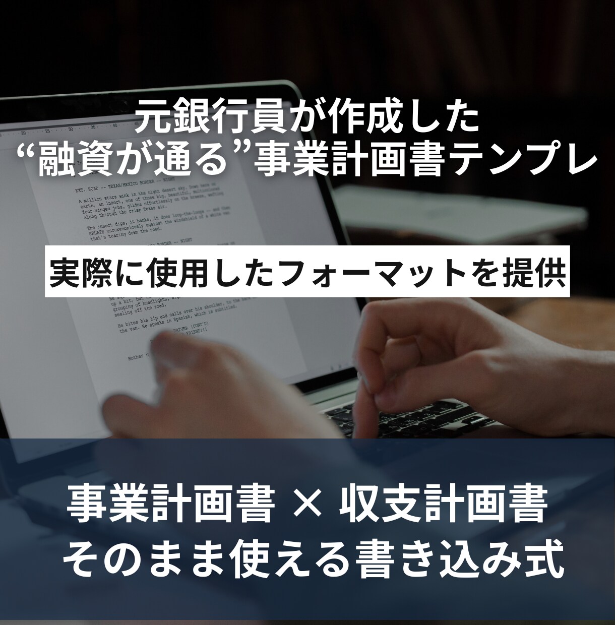 融資成功の事業計画書フォーマットを提供します 実績500件超！融資成功に導いた実務テンプレ イメージ1