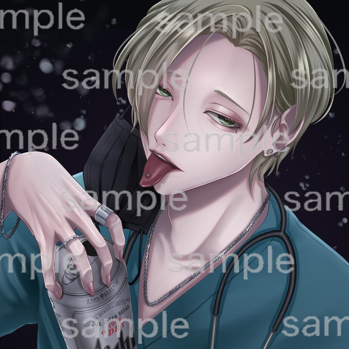 ダークで美しい!SNS等のアイコン描きます 実績多数!あなただけのイラスト! イメージ1