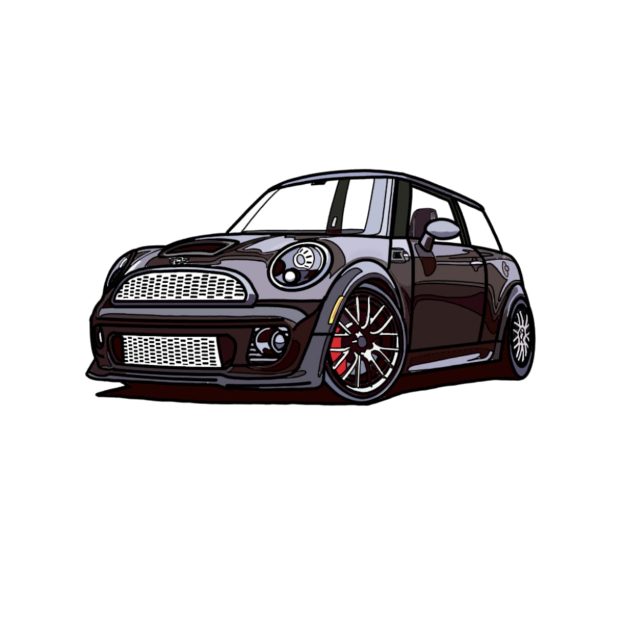 思い出の車をリアルにイラストで描きます 思い出の車を味わい深く、忠実に描きます！　納車記念に！ イメージ9