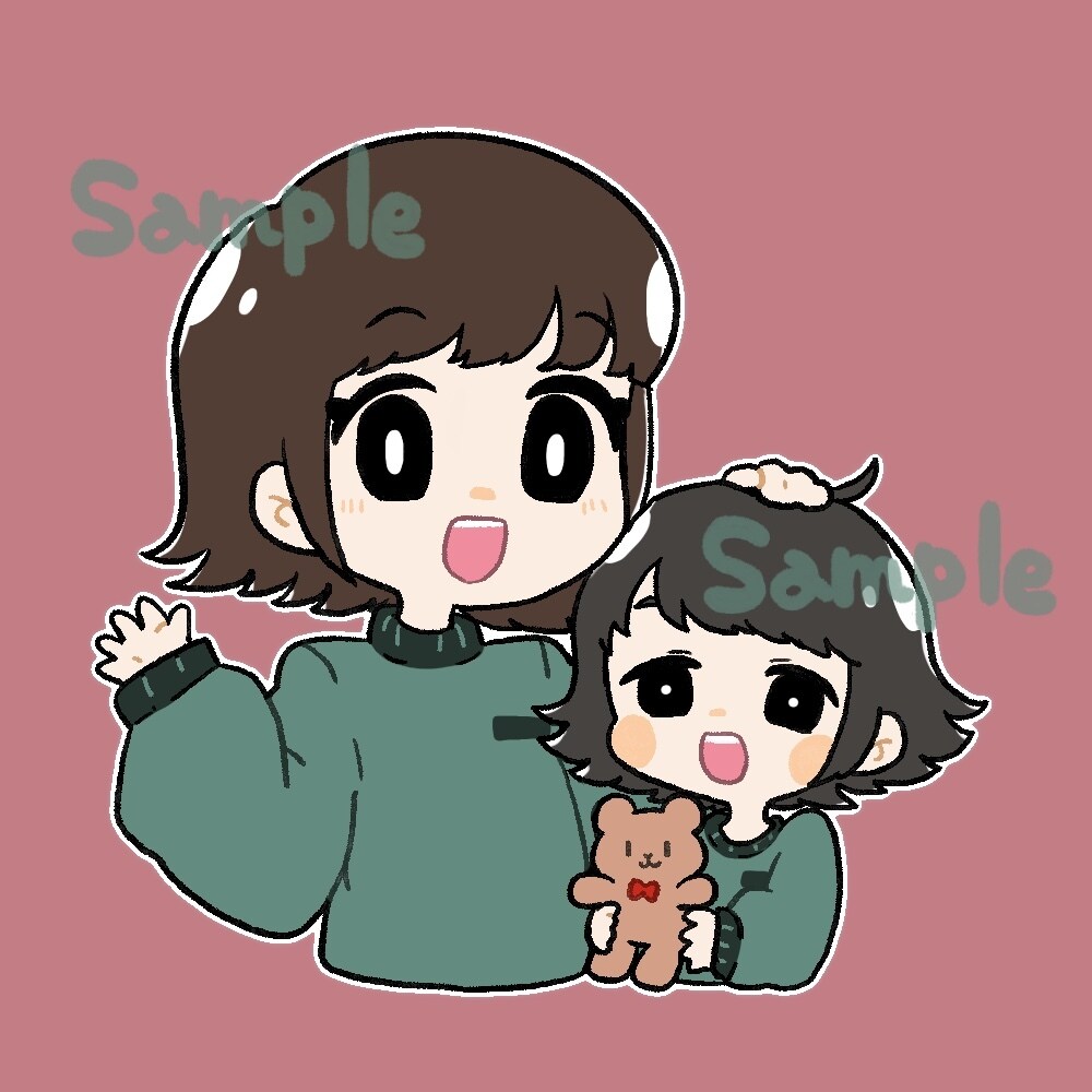 表情差分3枚セットで500円◎アイコンお描きします 商用ok!かわいいイラストでブログやSNSにオススメです♪ イメージ9