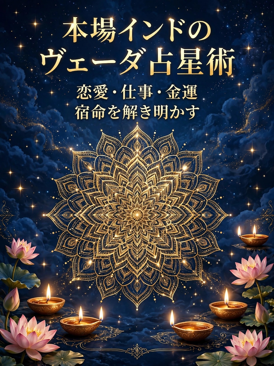 本場インドのヴェーダ占星術で占いますます 恋愛・仕事・金運 あなたの宿命を解き明かす イメージ1