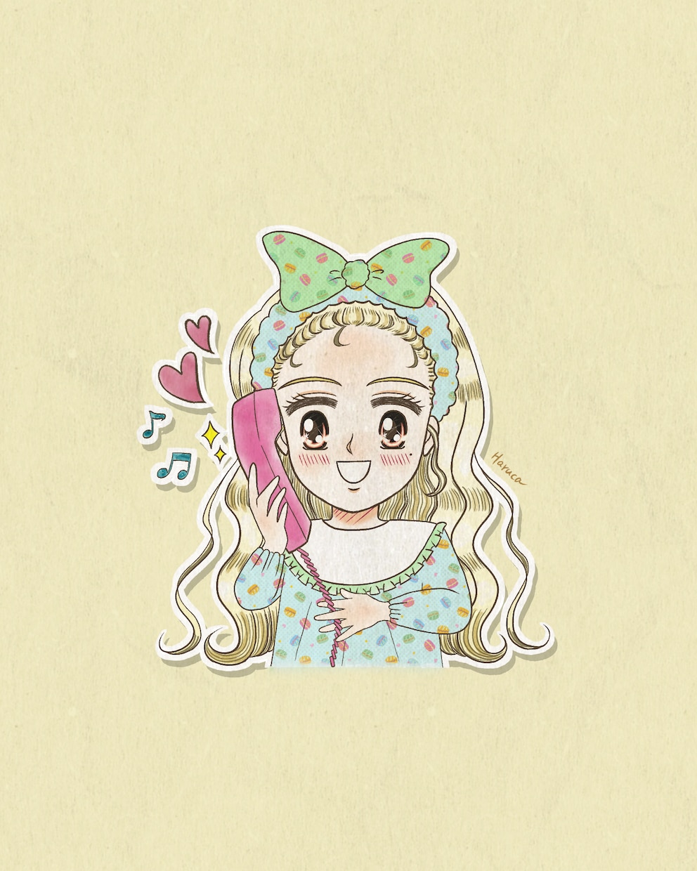 3名限定価格★90年代少女漫画風アイコン描きます あの日夢中になった物語のヒロインに。キラキラした瞳を描きます イメージ4