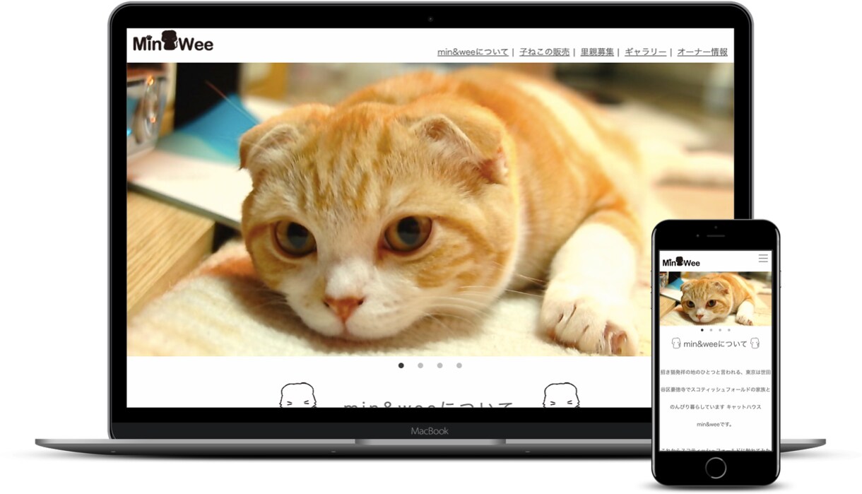可愛い猫ちゃんページをWordpressで作ります 低予算でも本格的な猫ちゃんページを猫派のあなたに イメージ1