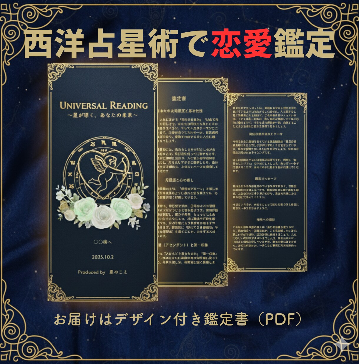 西洋占星術で恋愛相性や未来のご縁を占います あの人の気持ちや未来の出会いを占います イメージ1