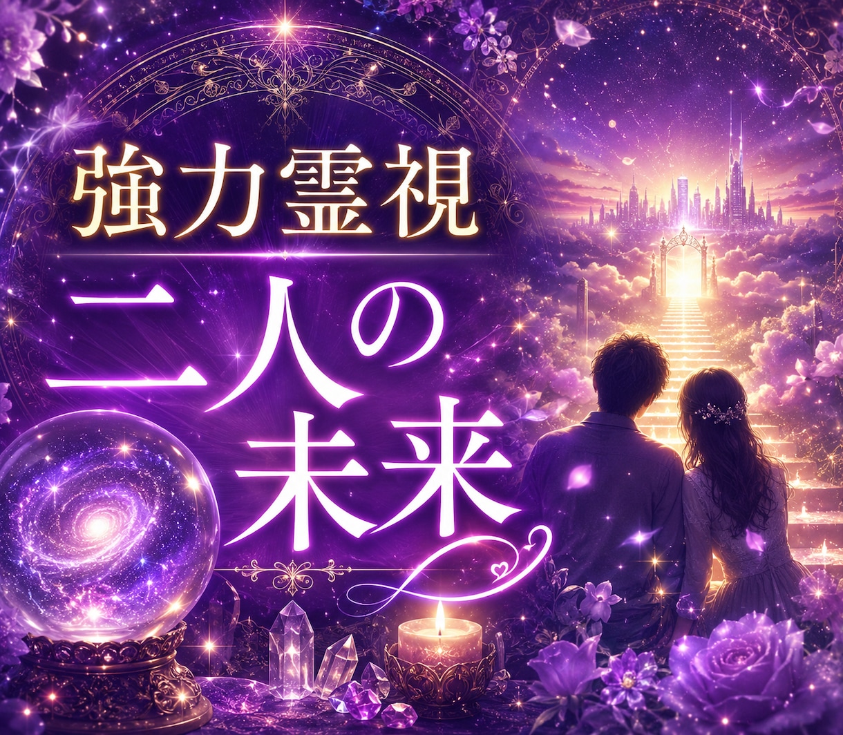 強力霊視　愛する彼とあなたとの近未来を鑑定します 2人はこれからどうなるの？相思相愛になれるの？結婚できるの？ イメージ1