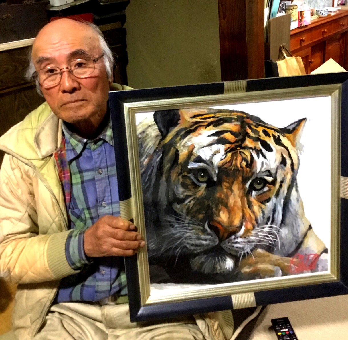 アクリル画の虎の原画描きます 部屋に絵画を飾りたい方、記念にプレゼントしたい方にオススメ イメージ6