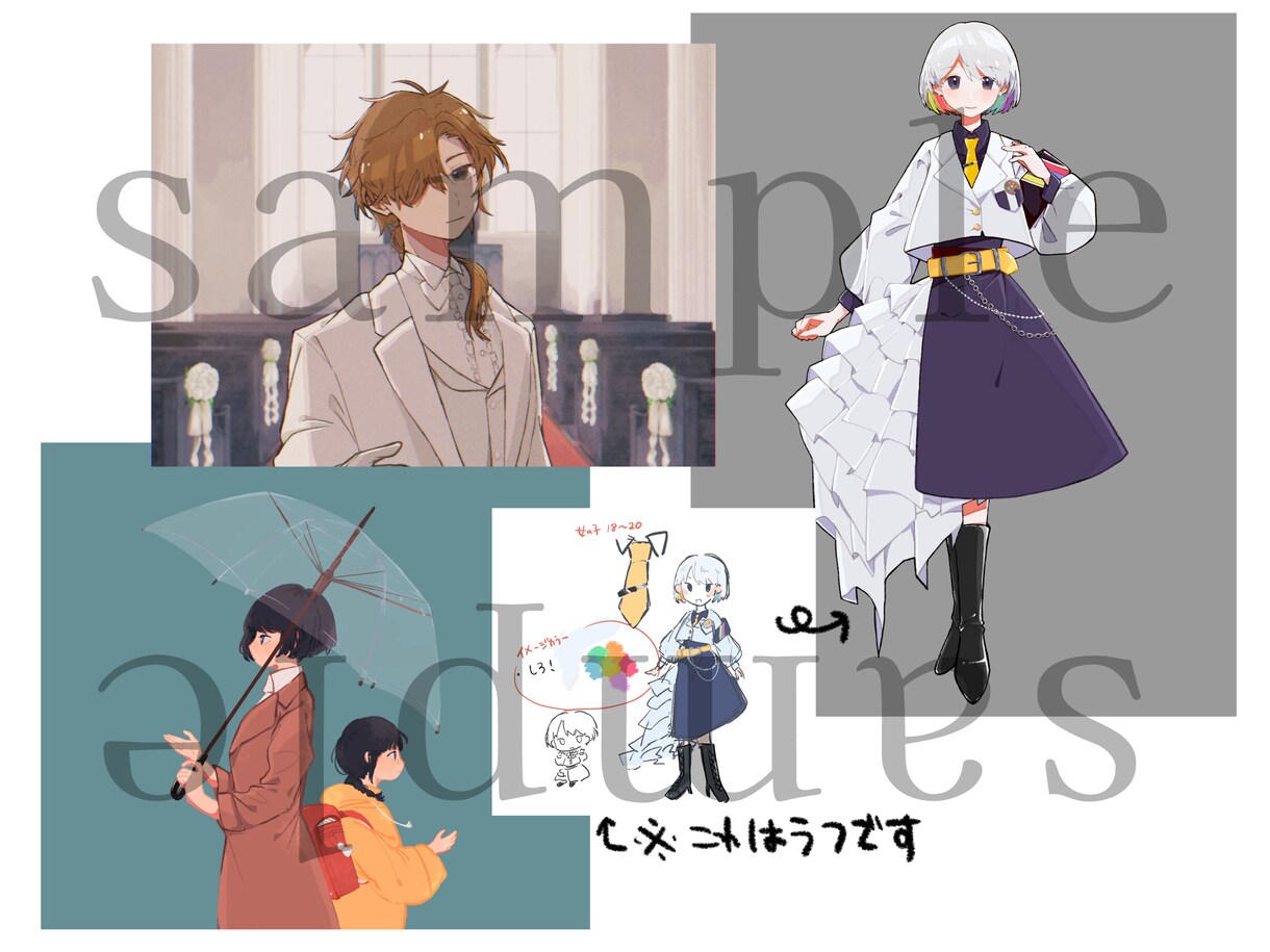 イラスト、立ち絵作成します TRPG、配信活動等にご利用いただけます。 イメージ2