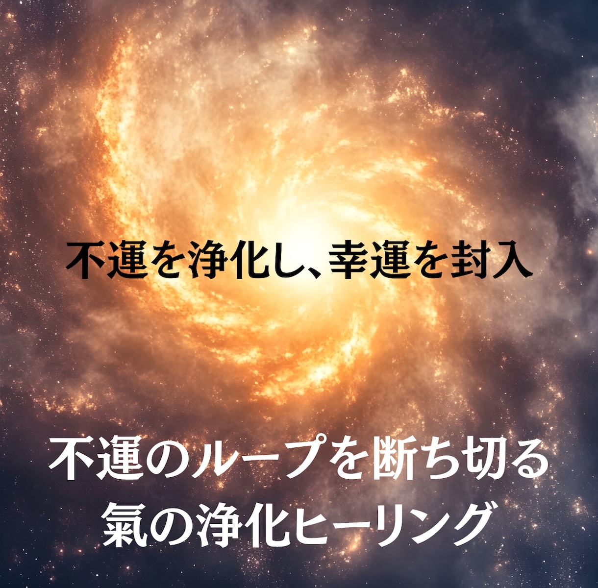 不運を浄化し、幸運を封入いたします ☆不運のループを断ち切り、幸運の氣の流れにかえる☆ イメージ1