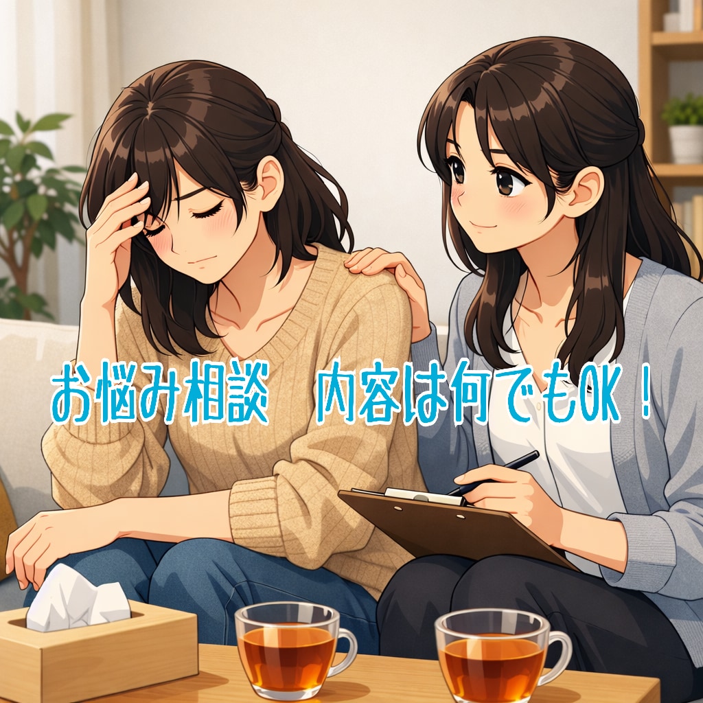 いつでも対応可能！あなたのお悩み受け止めます 日々生きていると相談しにくい…そんなお悩みをお聞きします。 イメージ1