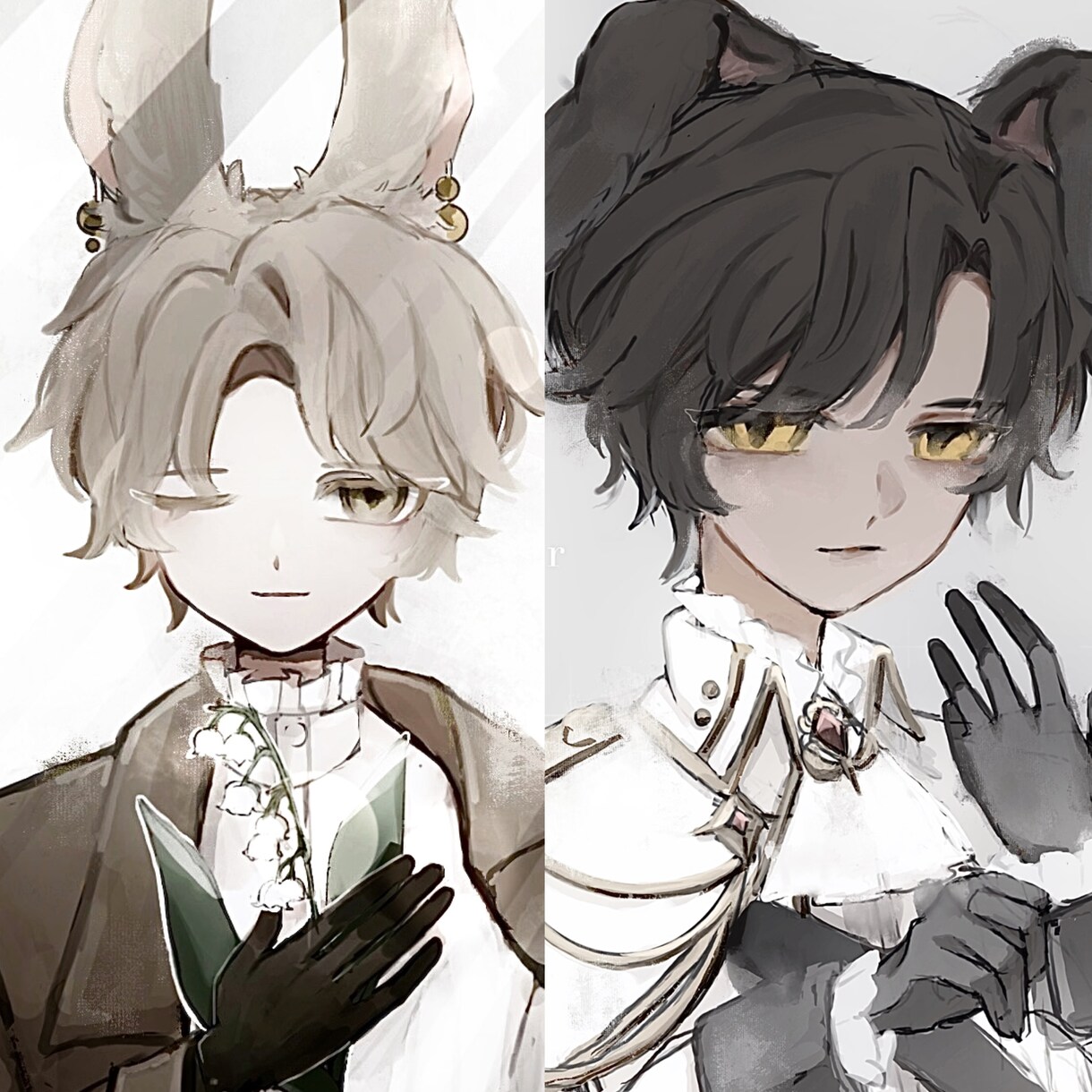 暗めのイラスト･立ち絵・デザインまで幅広く描きます アイコン、サムネ、MV用等々お気軽にご相談ください！ イメージ8