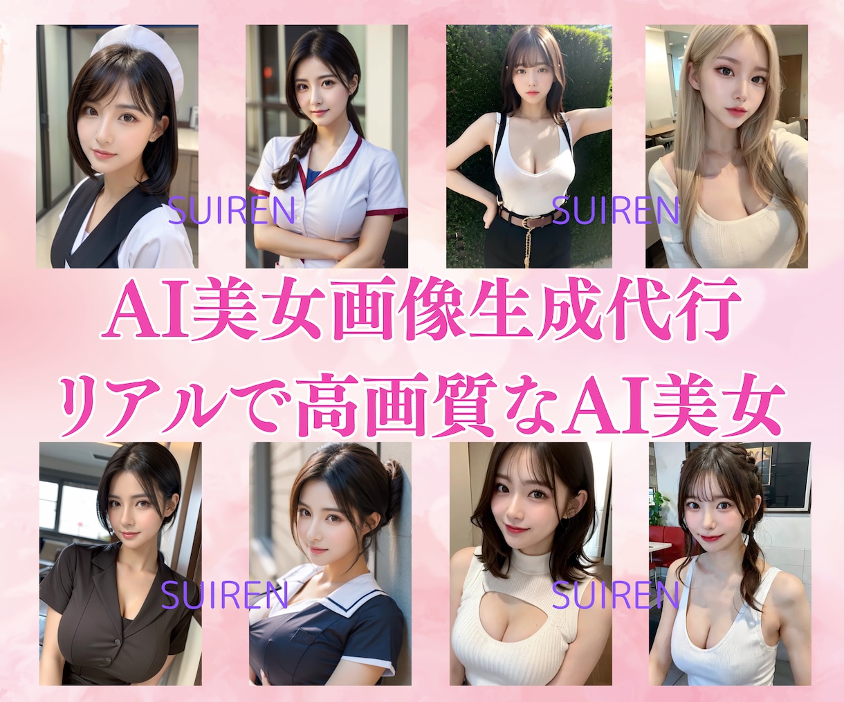 AI美女の画像生成代行します 高画質でリアルなAI美女生成代行 イメージ1