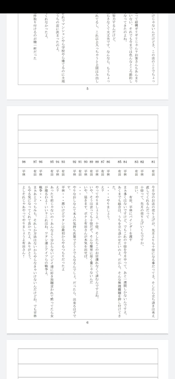 演劇台本、コント台本、朗読用の台本やセリフ作ります 得意ジャンルはコメディとホラー！その他ジャンルも大歓迎 イメージ7