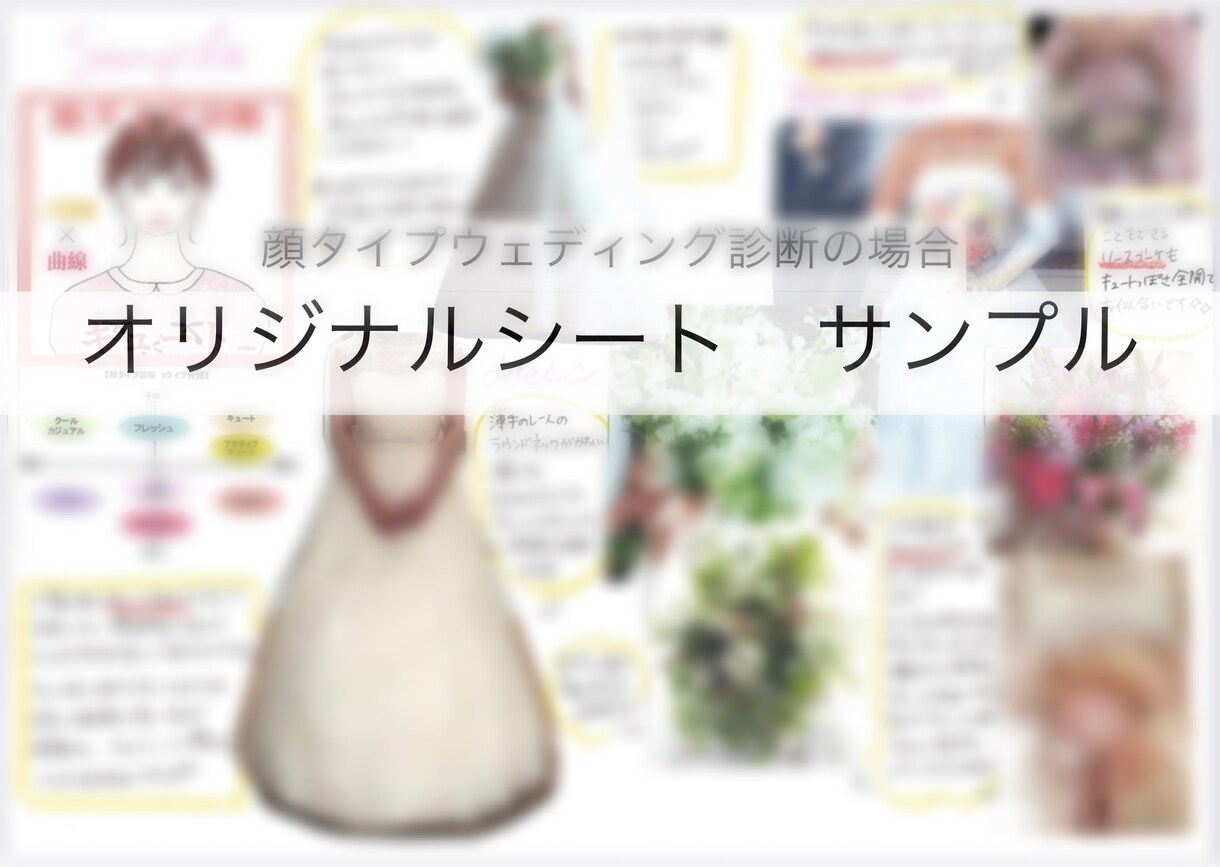 オンラインで顔タイプ診断をします 顔タイプ診断後、オリジナルシートを一人一人に作成しています イメージ3