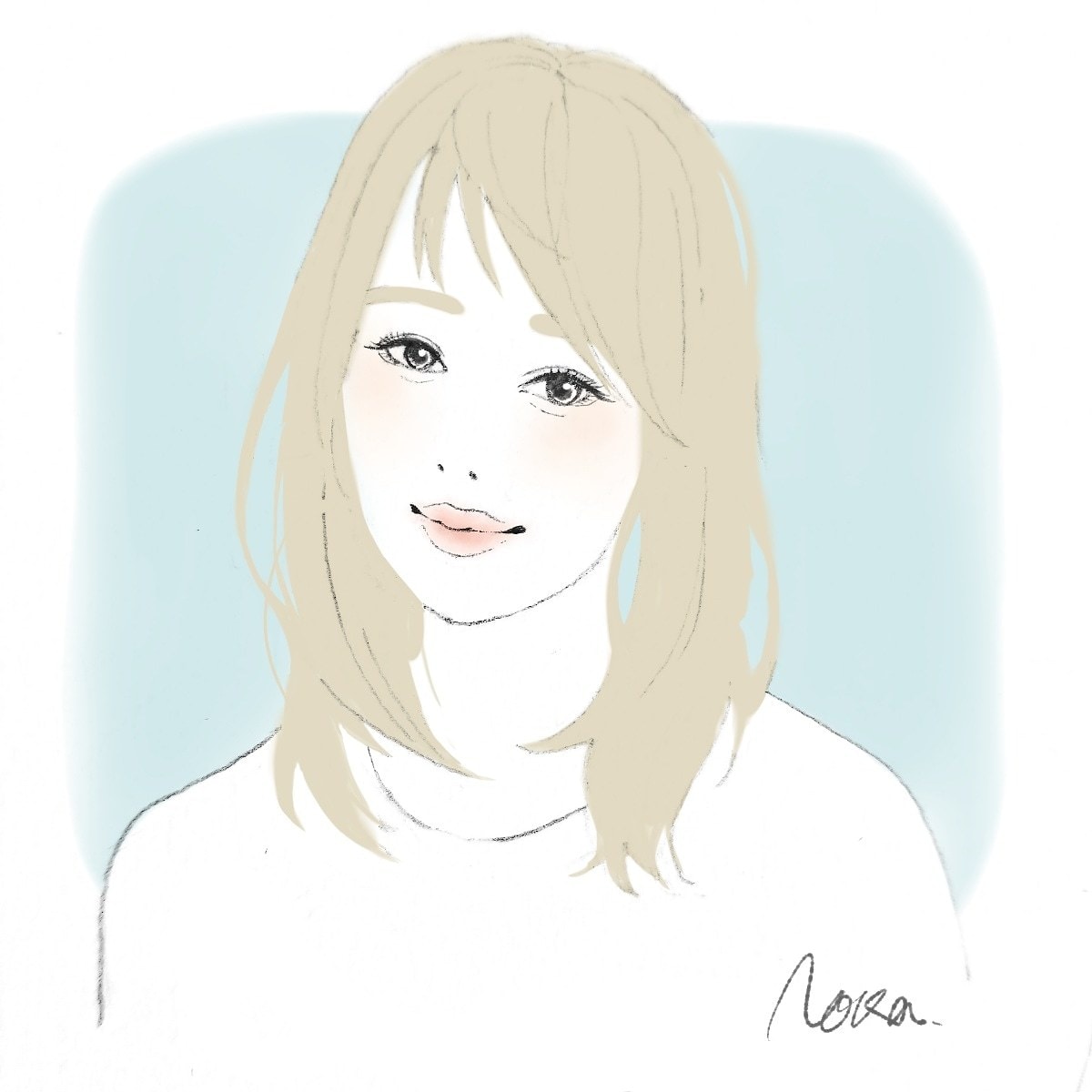 お写真から！やわらかでオシャレな似顔絵描きます アイコン、名刺、プレゼント等にどうぞ^^ イメージ3