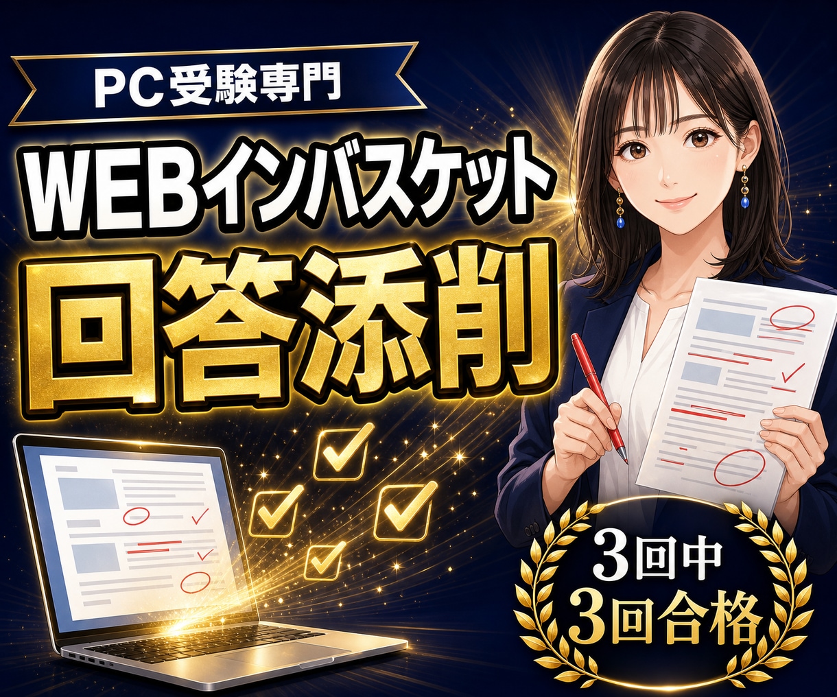 WEBインバスケットの回答を添削し弱点診断します PC受験専門｜昇格・管理職アセスメントの練習問題と模範解答 イメージ1