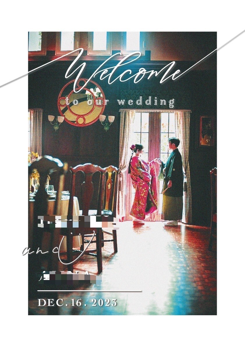 結婚式のウェルカムボードお作りいたします お写真の加工からイラストまで！今だけ5000円！ イメージ6