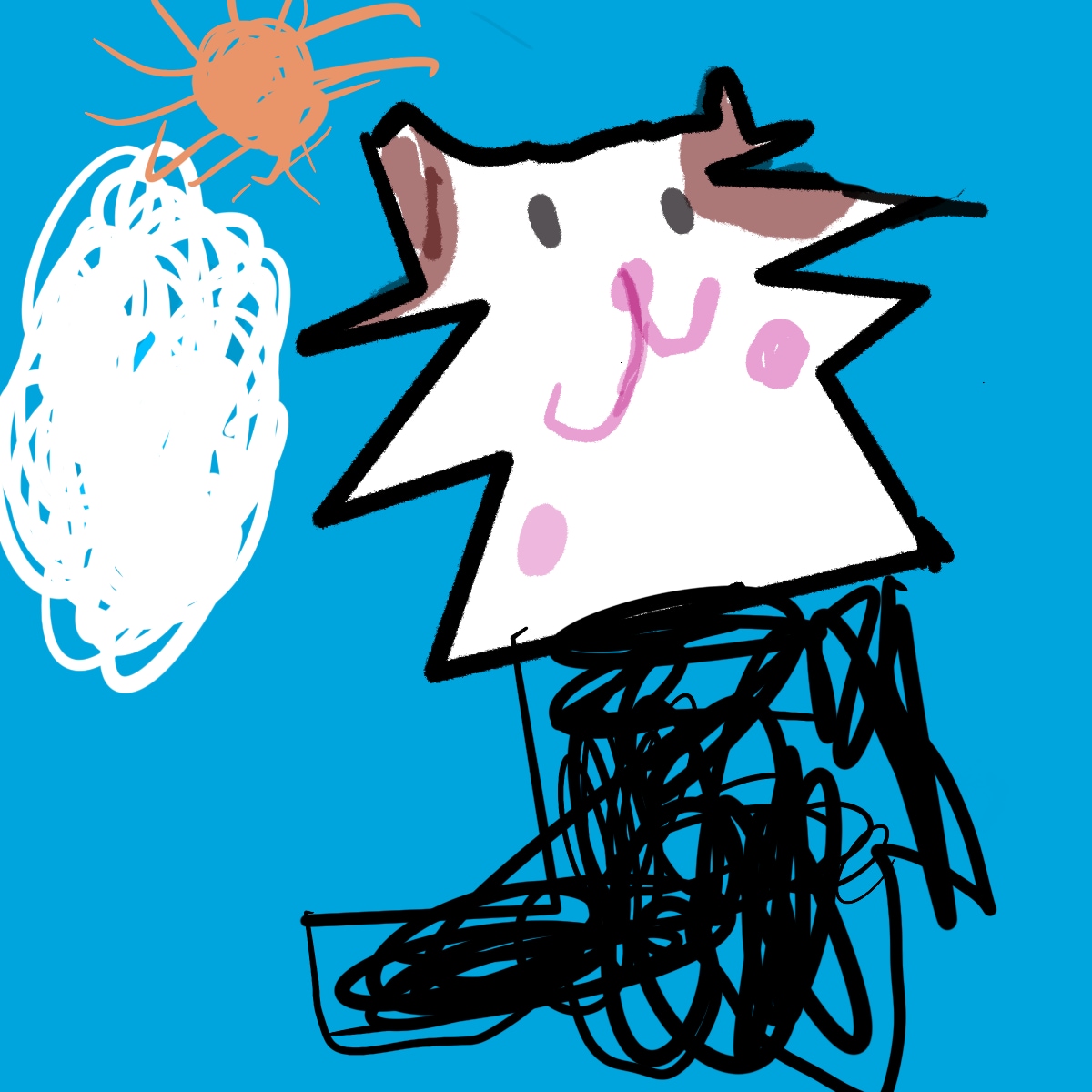 子供らしい絵を描きます 6歳の子が人やペットの似顔絵、その他ご希望に合わせて描きます イメージ2