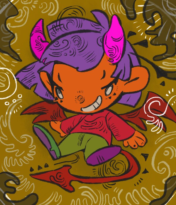 ミニキャライラスト・アイコンを製作します ハロウィンを愛する絵描きがレトロチックな作品をお描きします！ イメージ2