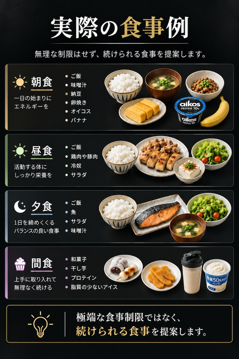 食事と筋トレでボディメイクをサポートします 1ヶ月で続け方が身につくダイエット×ボディメイク イメージ8