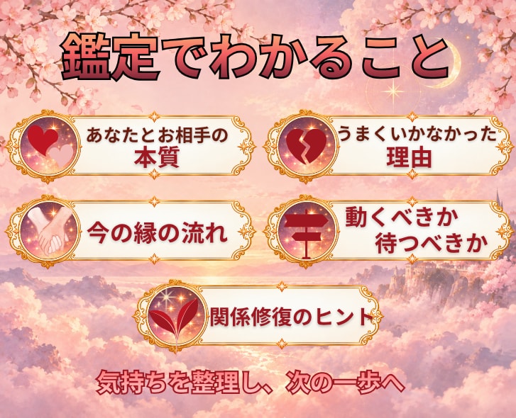 復縁・やり直し｜九星気学で寄り添い鑑定します 「なぜうまくいかなかったか」を読み解き、次の一歩を照らします イメージ3