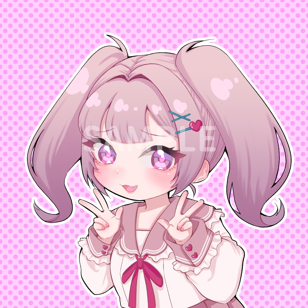 最短5日⭐︎ＳＮＳアイコンお描きします あざと可愛い女の子からカッコいい男性キャラまで幅広く描きます イメージ3