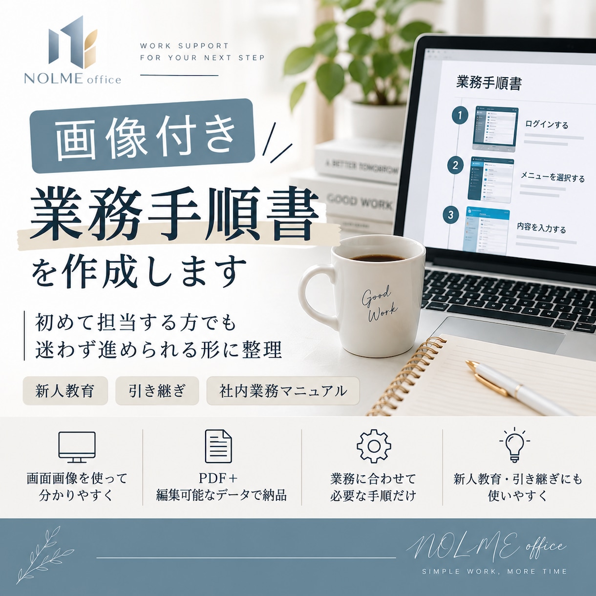 画像付きの業務手順書を作成します 初めて担当する方でも迷わず進められる形に整理 イメージ1