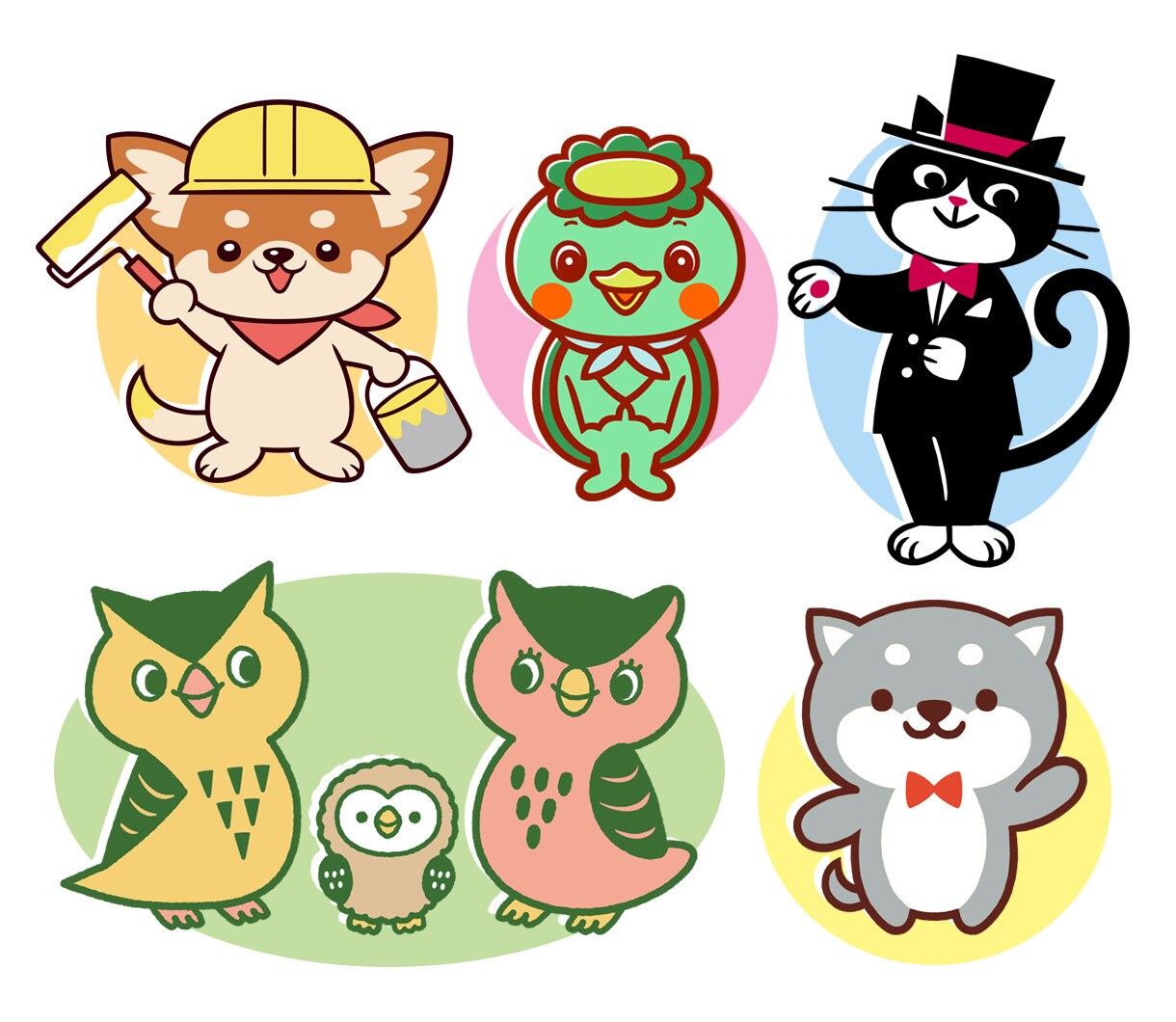 ２ポーズ！かわいいキャラクター制作いたします 商用OK！グッズや広告にオリジナルキャラクターで好印象！ イメージ4