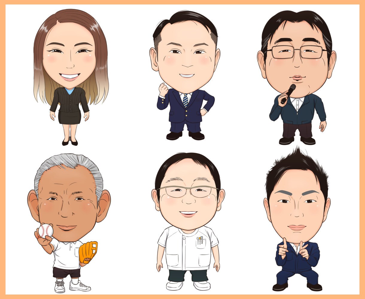 ちびキャラ似顔絵を描きます アイコン･プレゼントなどに！丁寧に描きます。 イメージ7