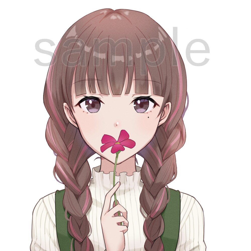 あなただけのアイコンサイズのイラストを作成します オリジナルイラストをご提供いたします☆ イメージ5