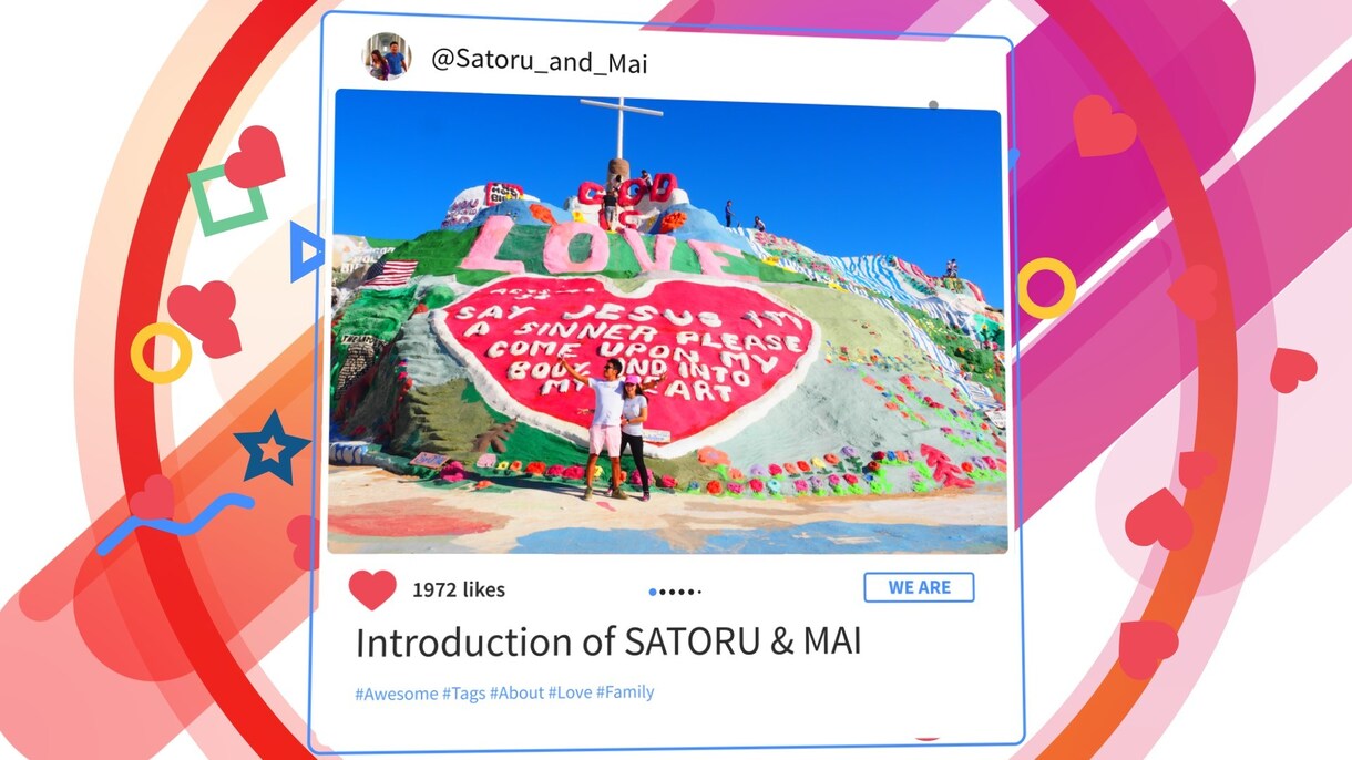 結婚式のインスタ風オープニングムービーを製作します 結婚式の始まりを盛り上げる！インスタ風のオープニングムービー イメージ2
